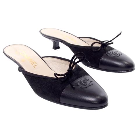 chanel ballet flat kitten heel mule|chanel style ballet flats.